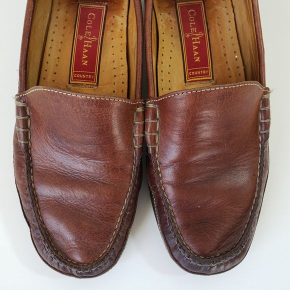 Cole Haan Country Shoes Womens 6B Brown Loafers Leather Minimalist Basic Classic - Picture 9 of 13